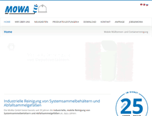 Tablet Screenshot of mowa-gmbh.de